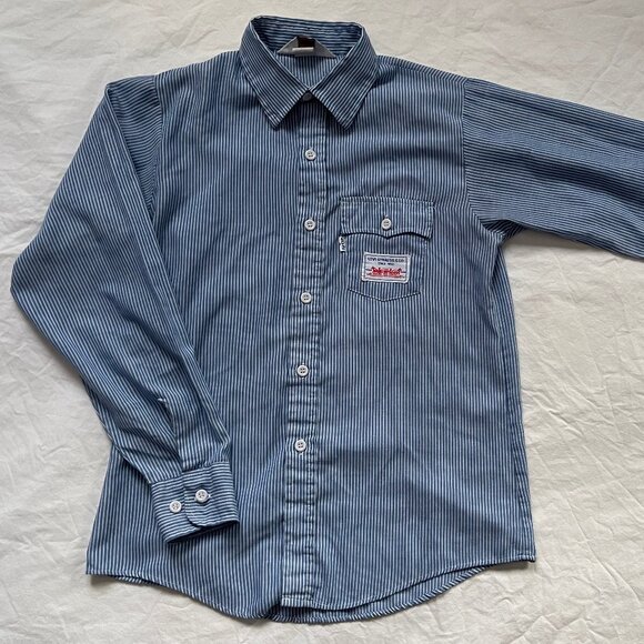 Levi's Other - 70's Levi's blue striped shirt